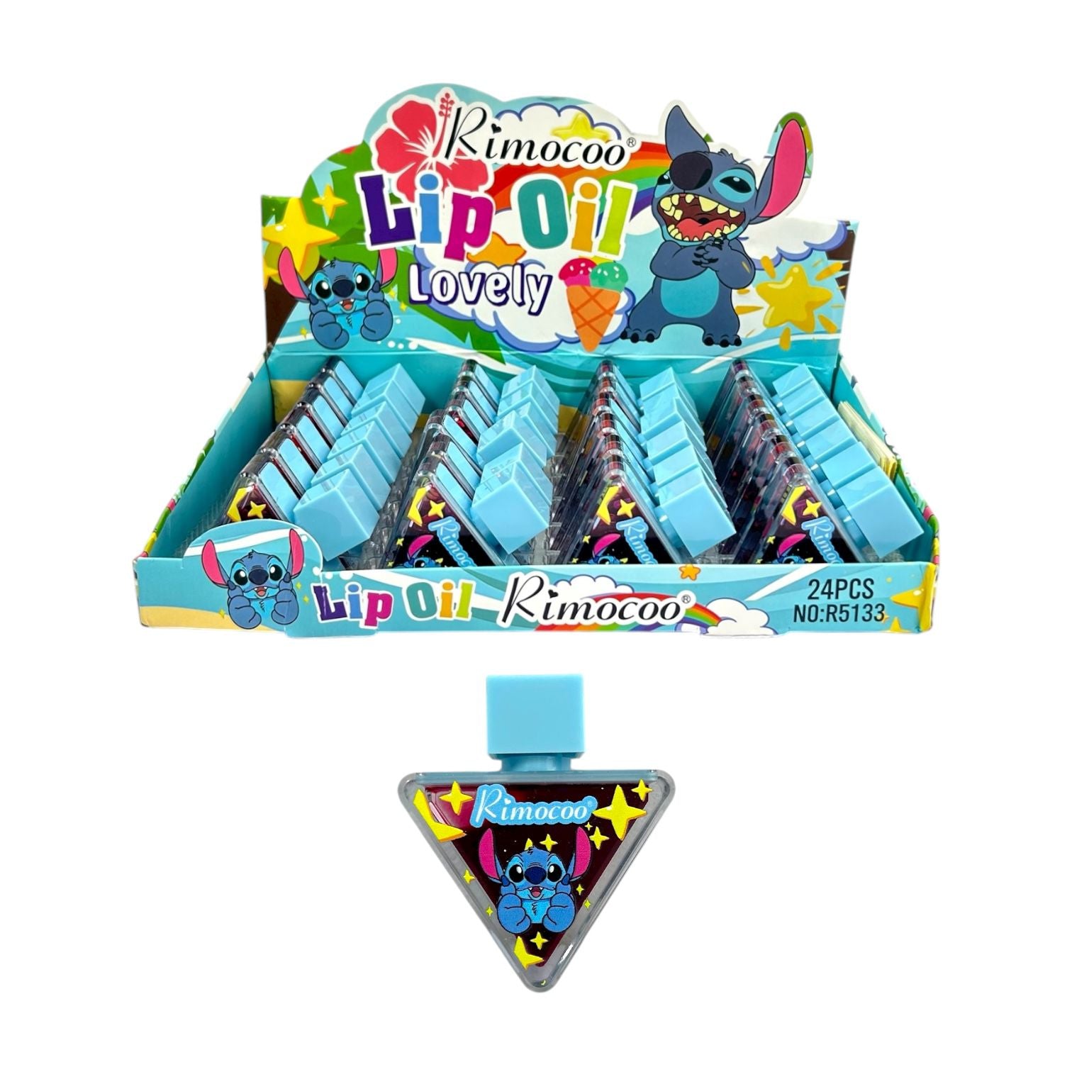 TINTA DE LABIOS TRIANGULO STITCH ESTRELLAS RIMOCOO