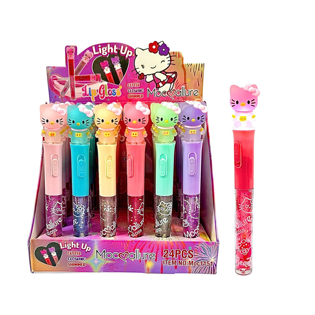 BRILLO MAGICO GLITTER HELLO KITTY LUZ MOCALLURE