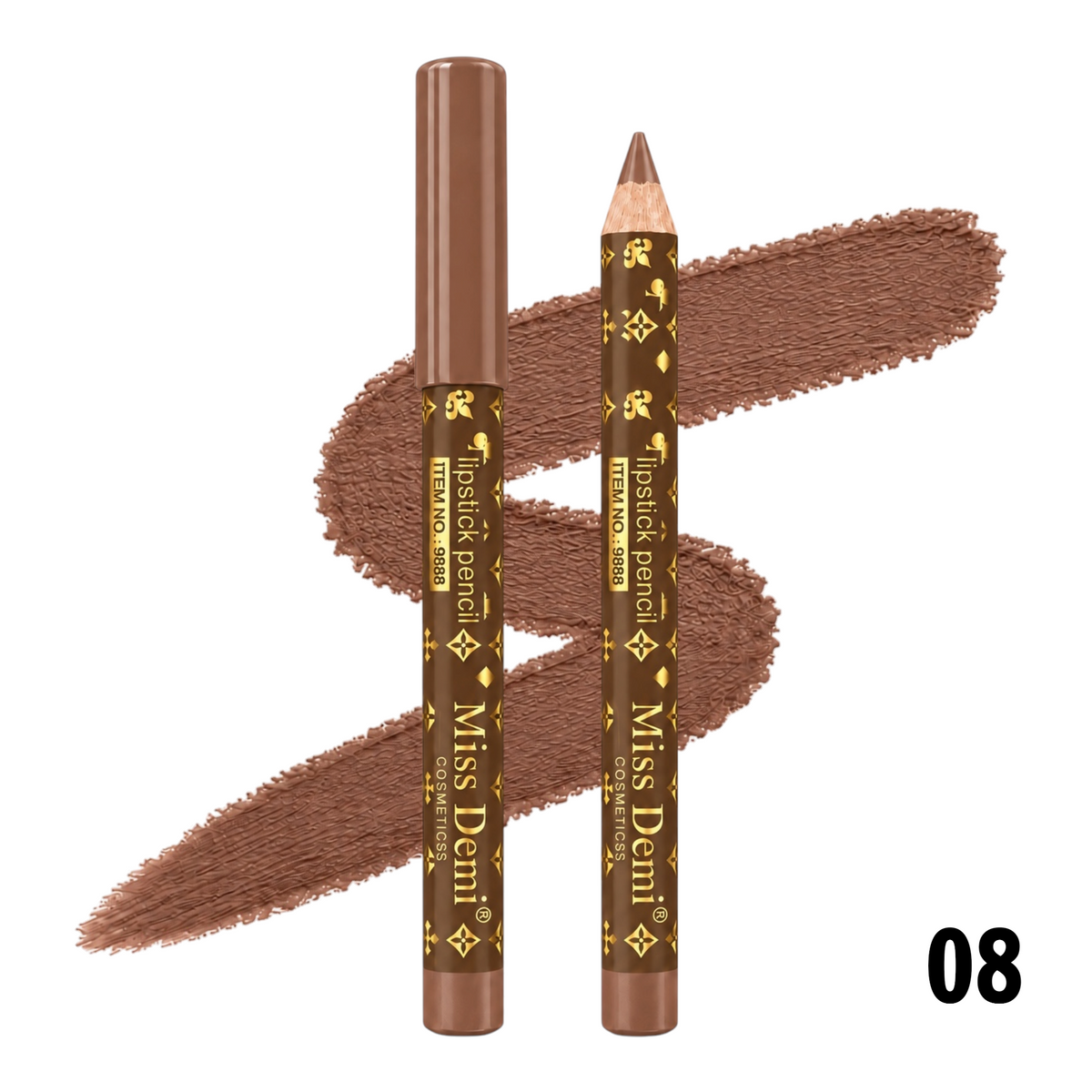 LAPIZ DELINEADOR DE LABIOS GRUESO CONFIDENT BEAUTIFUL OF BEAUTY MISS DEMI