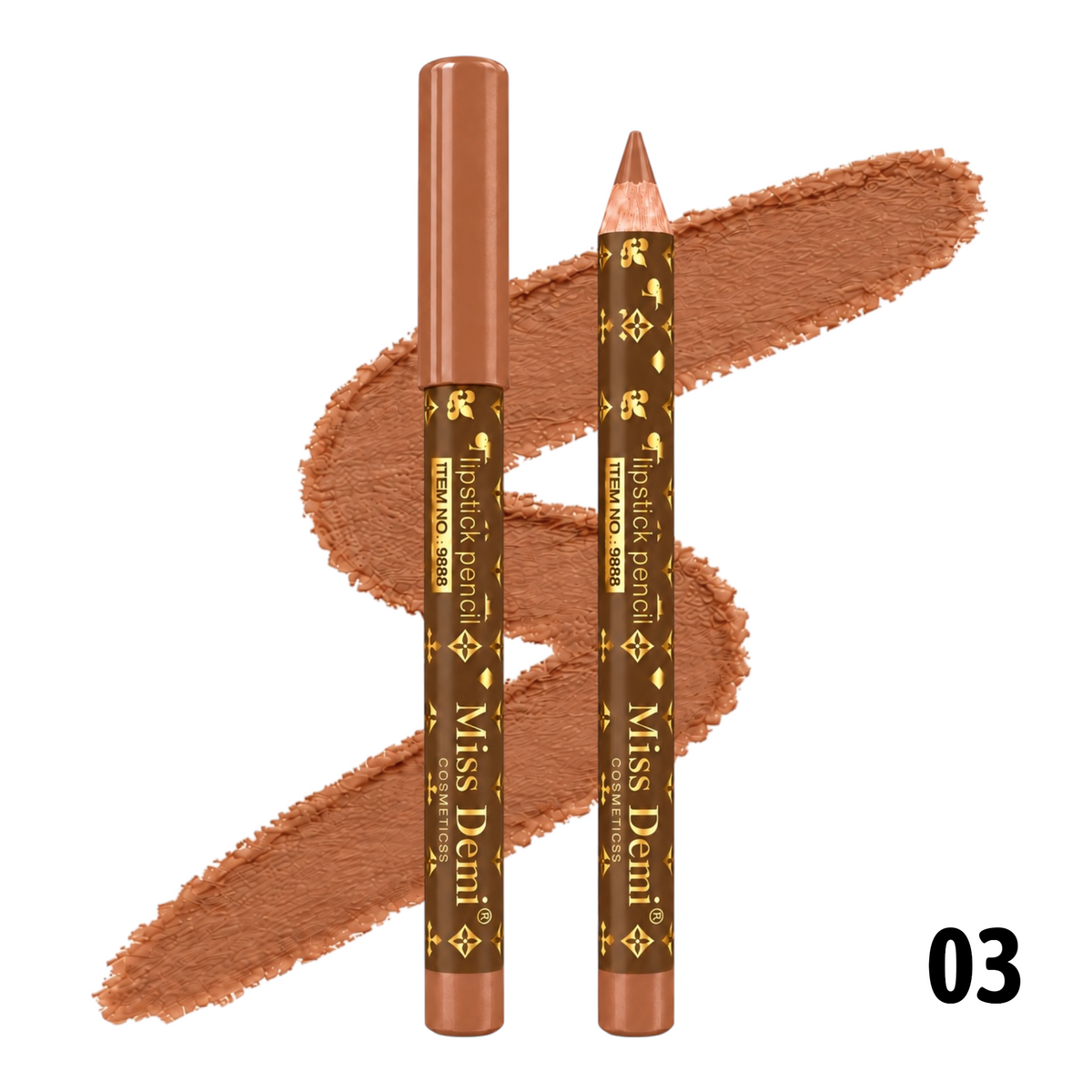 LAPIZ DELINEADOR DE LABIOS GRUESO CONFIDENT BEAUTIFUL OF BEAUTY MISS DEMI