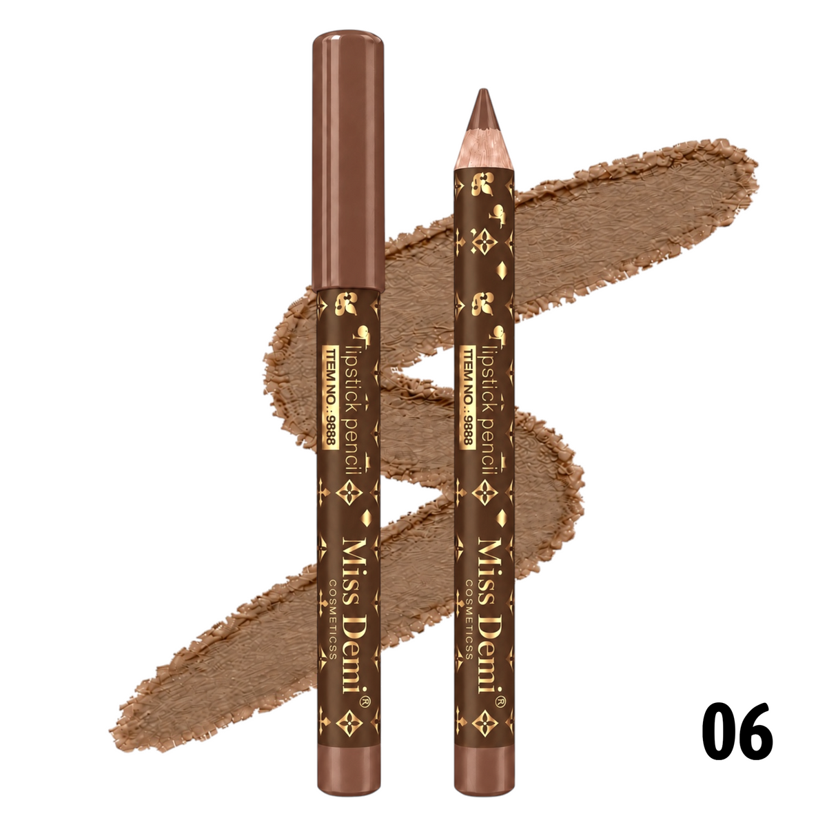 LAPIZ DELINEADOR DE LABIOS GRUESO CONFIDENT BEAUTIFUL OF BEAUTY MISS DEMI