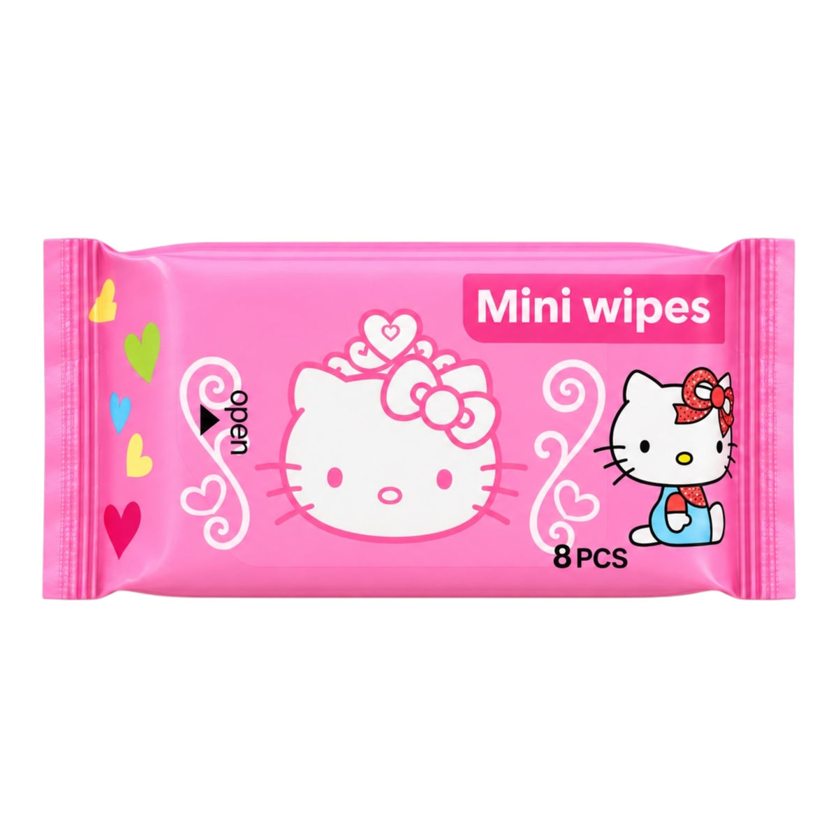 PAÑITOS HUMEDOS X8PCS HELLO KITTY MINI WIPES