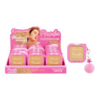 POLVO COMPACTO PANQUEQUES CON LLAVERO POMPOM LUCKY MODEL