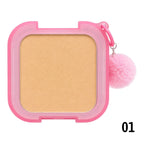 POLVO COMPACTO PANQUEQUES CON LLAVERO POMPOM LUCKY MODEL