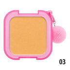 POLVO COMPACTO PANQUEQUES CON LLAVERO POMPOM LUCKY MODEL