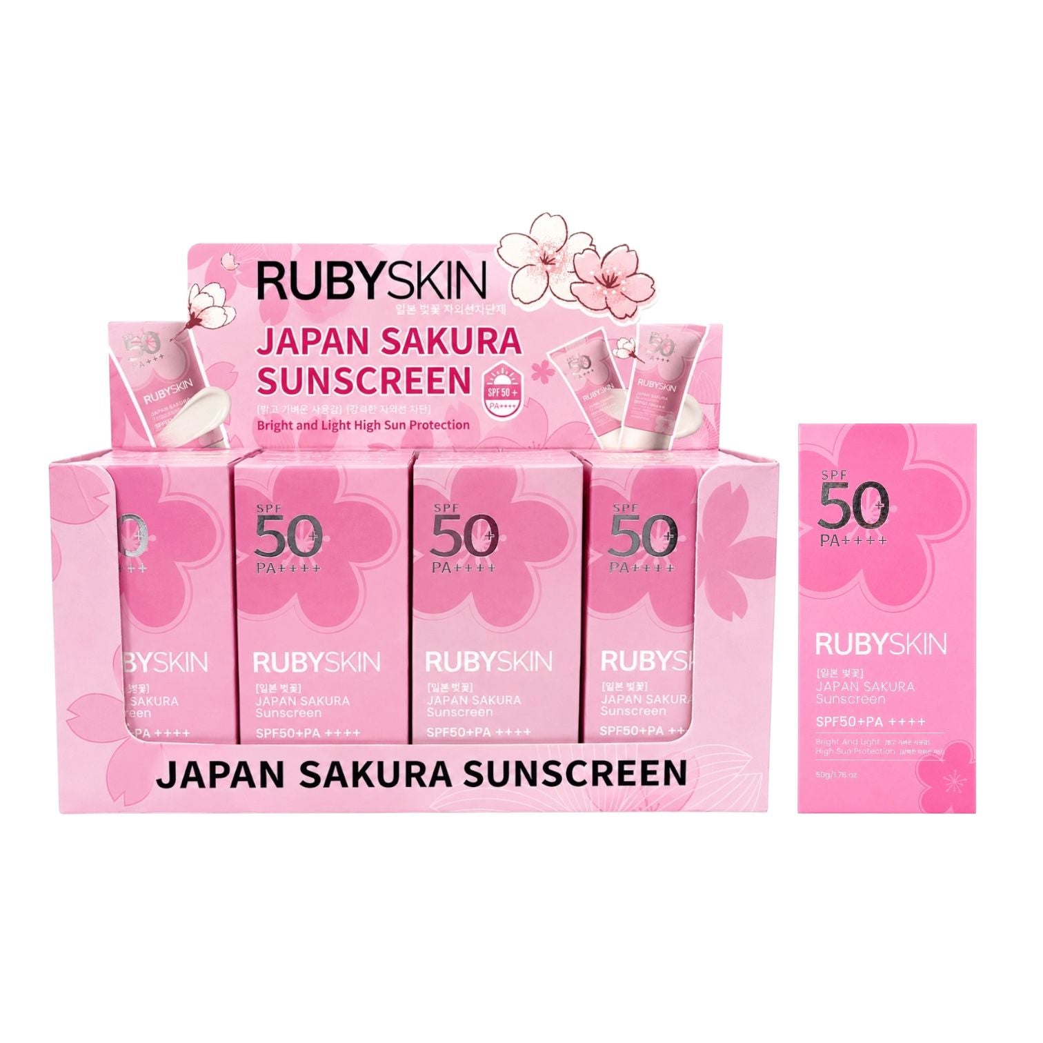 PROTECTOR SOLAR FLORECITA JAPAN SAKURA SPF50+ 50G RUBYSKIN