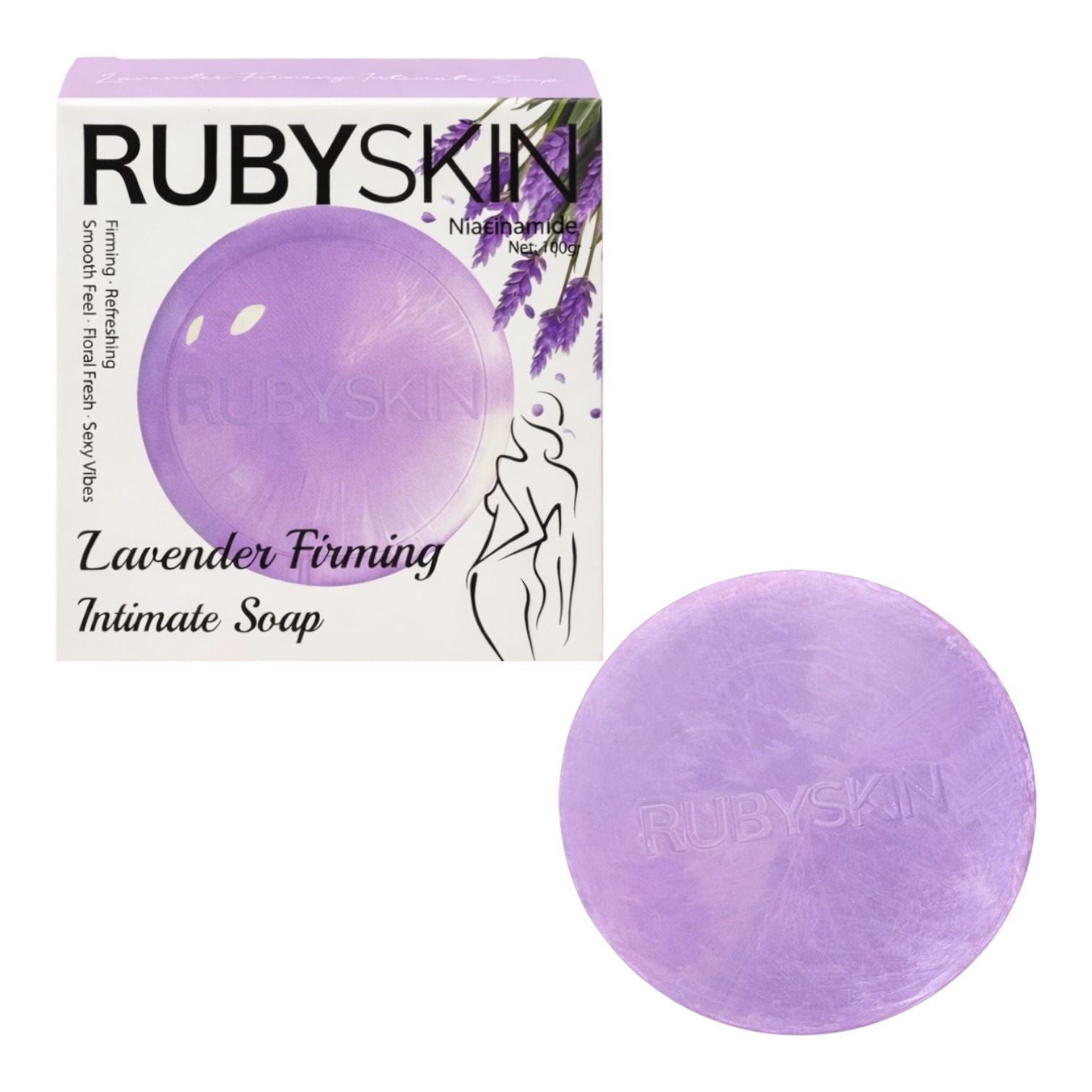 JABON INTIMO EN BARRA LAVENDER CON NIACINAMIDA 100G RUBYSKIN