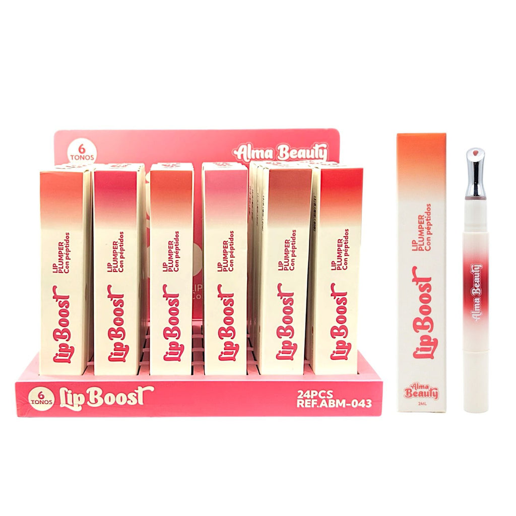 BRILLO VOLUMINIZADOR LIP BOOST CON PEPTIDOS 2ML ALMA BEAUTY