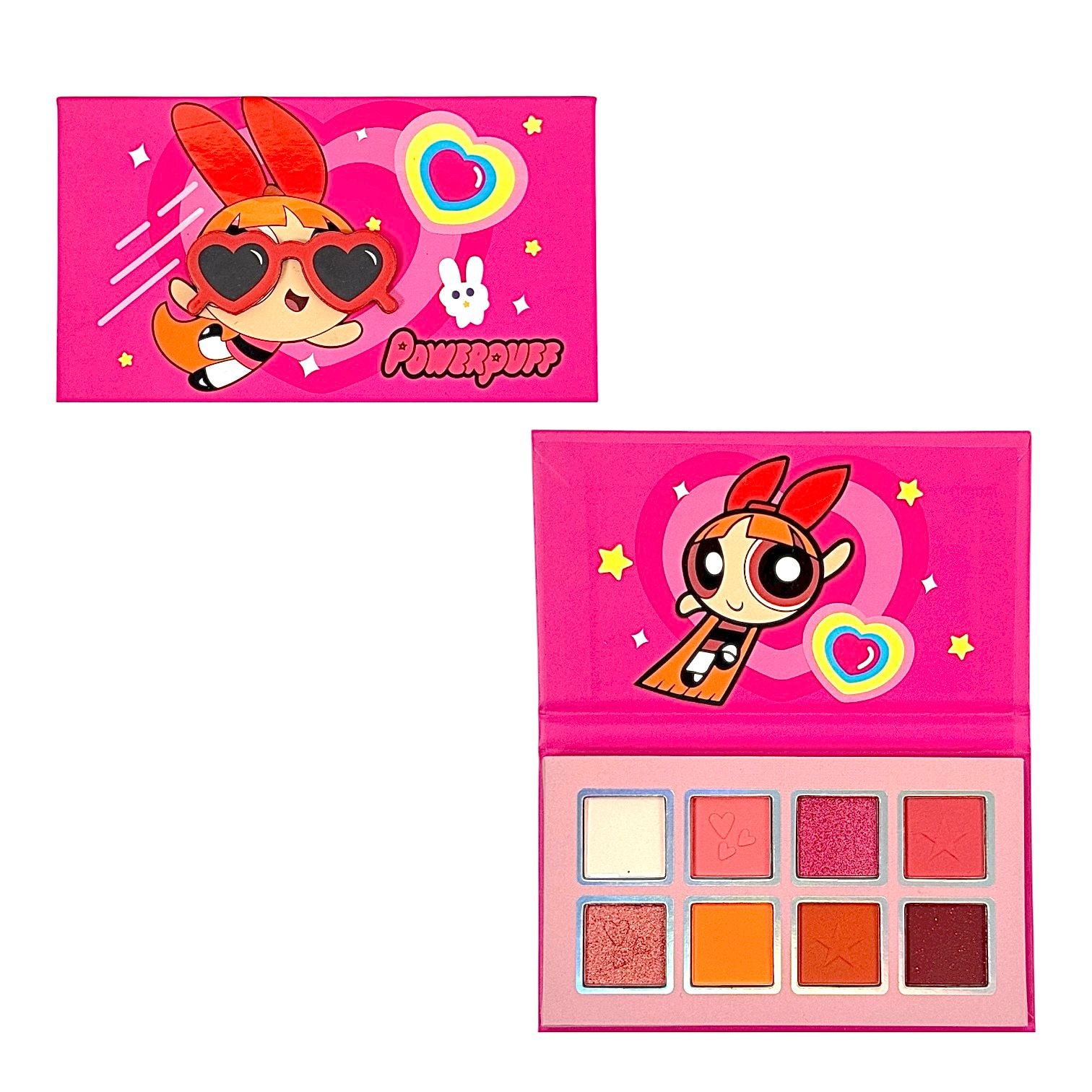 PALETA DE SOMBRAS X8 TONOS GAFITAS CHICAS SUPER PODEROSAS POWERPUFF