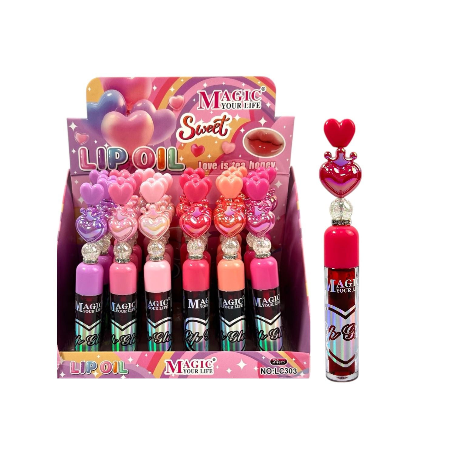 TINTA DE LABIOS CORAZON CORONA MAGIC YOUR LIFE