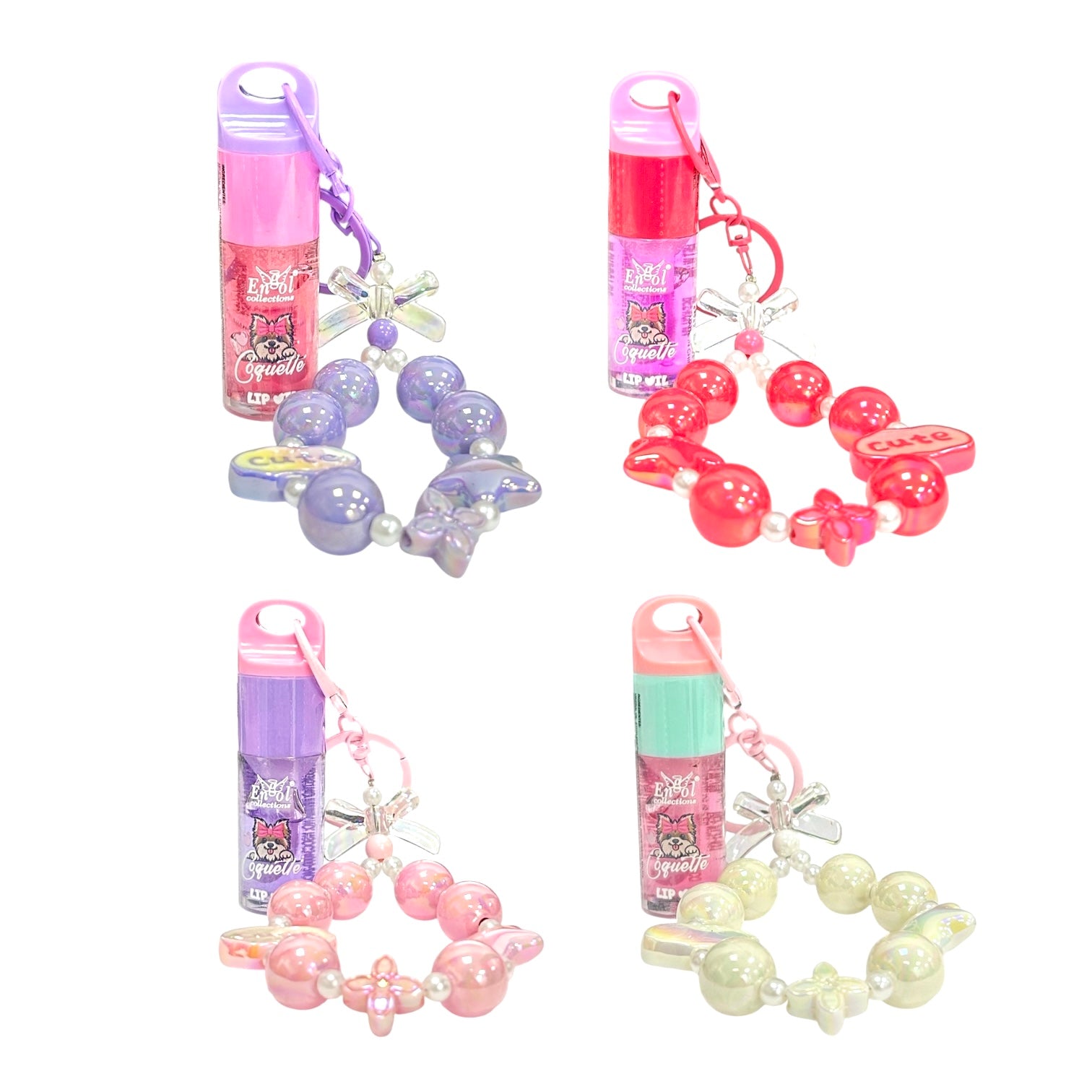 BRILLO GLOSS PERRITA COQUETTE LLAVERO ENGOL