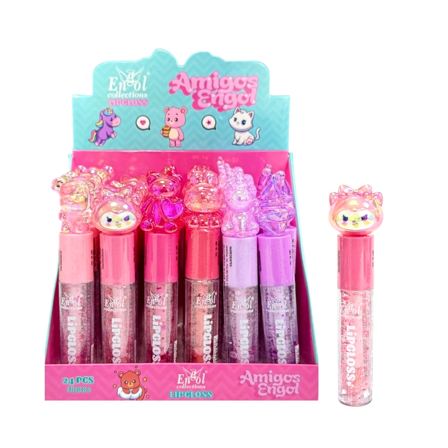 BRILLO GLOSS Y GLITTER ANIMALITOS ENGOL