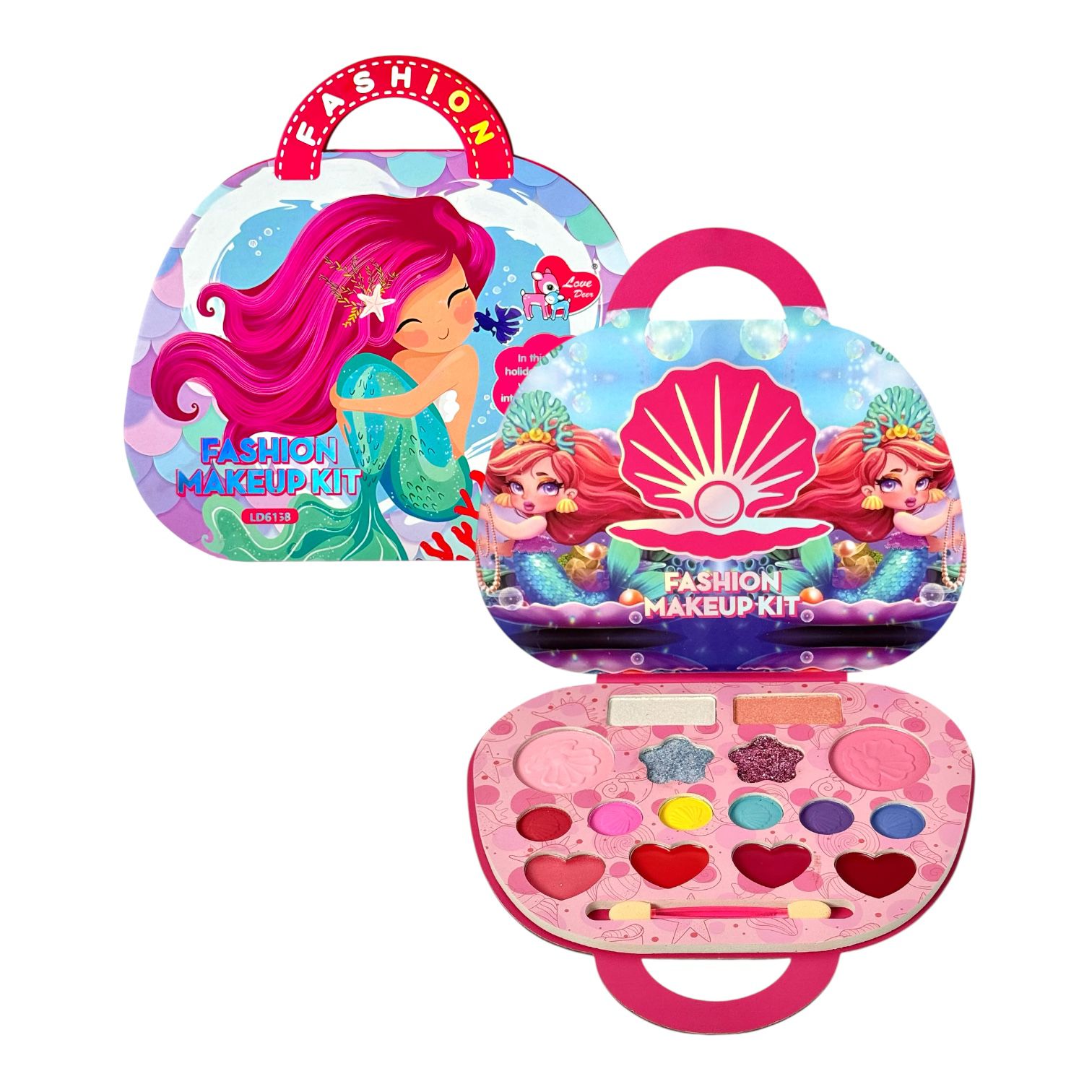 PALETA DE SOMBRAS X16 TONOS FORMA BOLSITO SIRENA FASHION