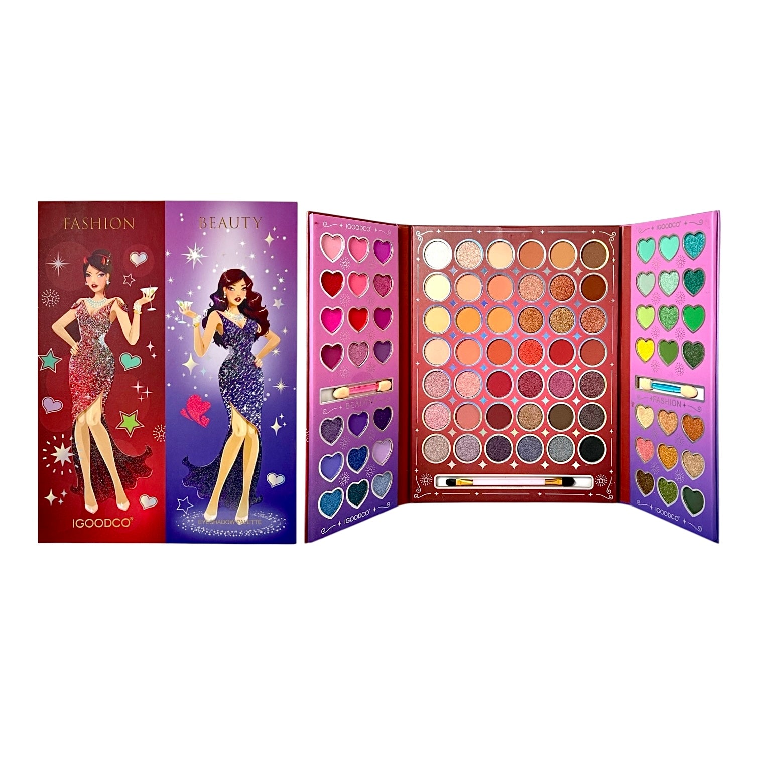 PALETA DE SOMBRAS X84 TONOS MUÑECAS FASHION BEAUTY IGOODCO