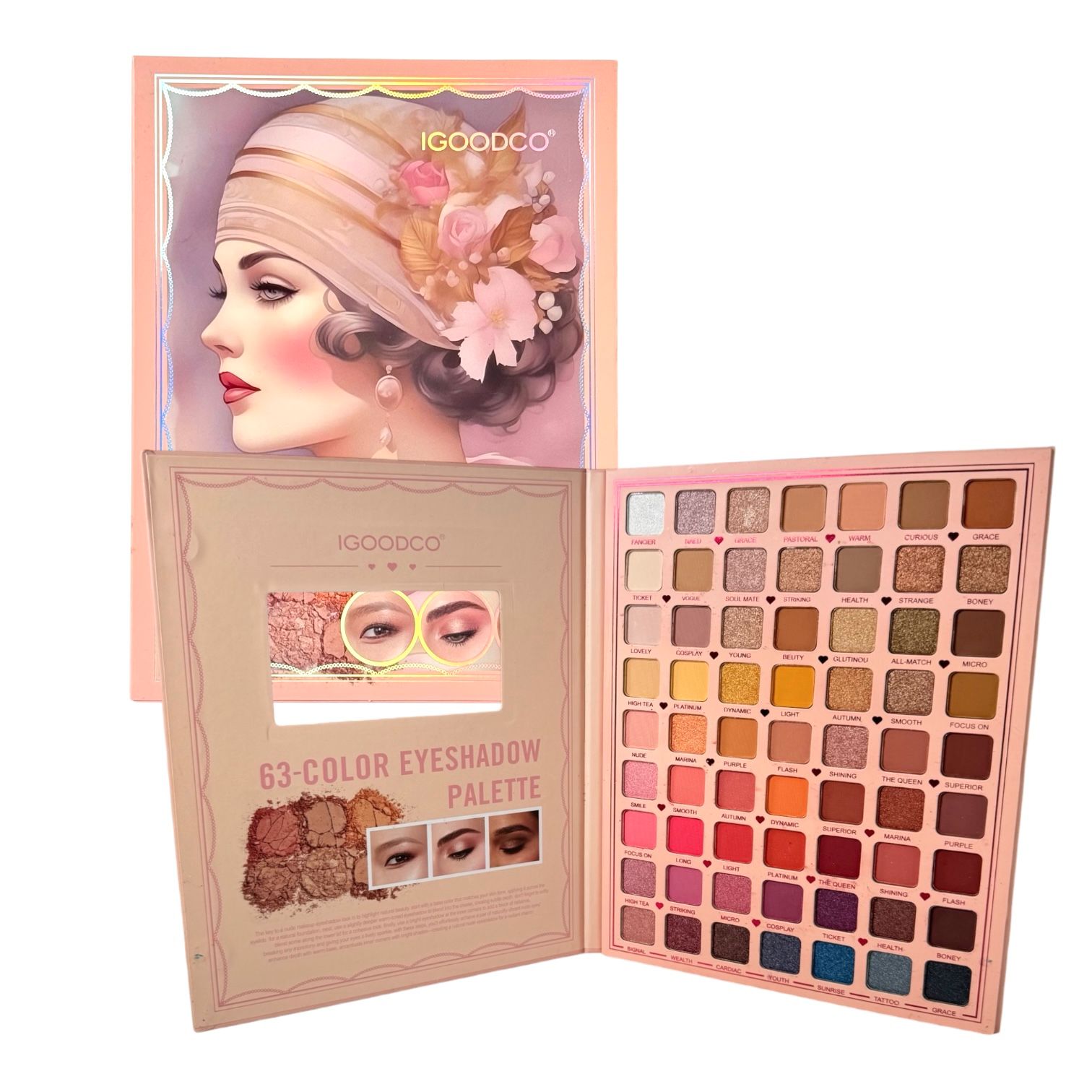 PALETA DE SOMBRAS X63 TONOS NUDE PALETTE MUJER IGOODCO