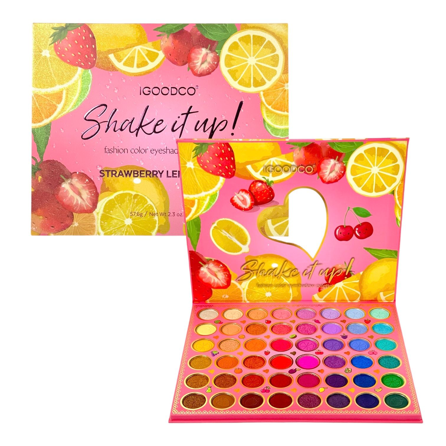 PALETA DE SOMBRAS X48 TONOS SHAKE IT UP STRAWBERRY LEMONADE IGOODCO