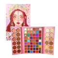 PALETA DE SOMBRAS X78 TONOS NIÑA DIADEMA CON FLORES MARIPOSA VARIED QUEEN