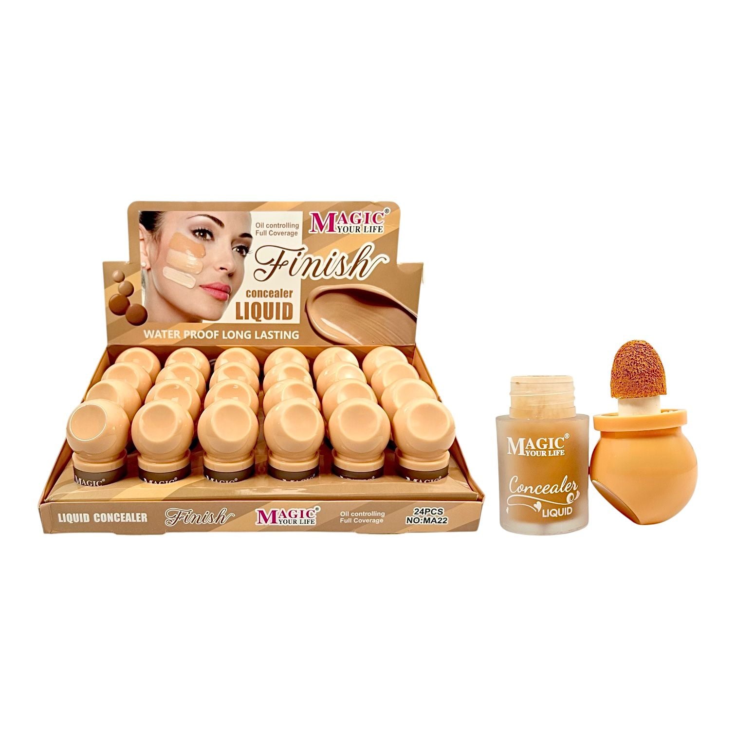 CORRECTOR CON ESPONJITA TAPA BOLITA MAGIC YOUR LIFE