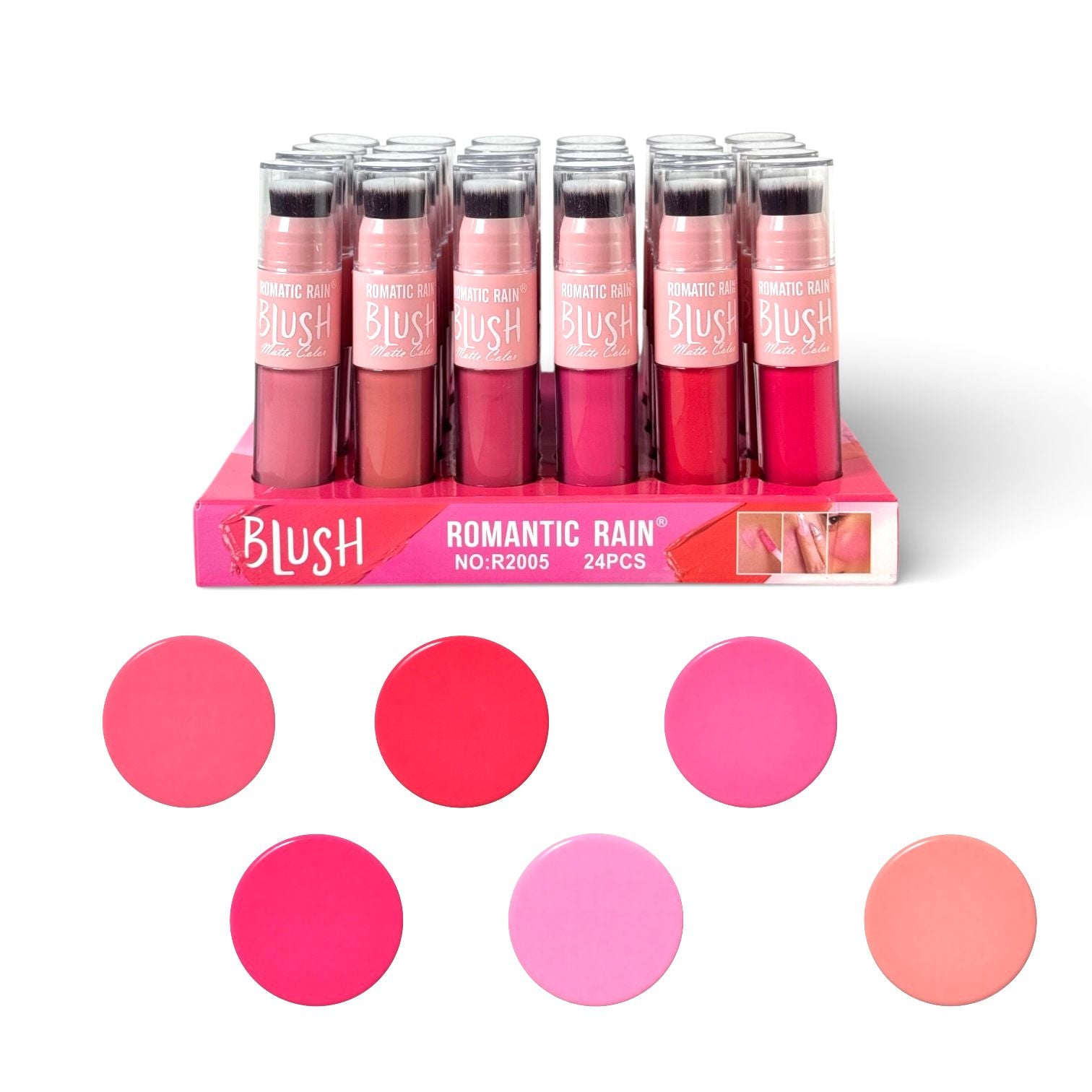 RUBOR LIQUIDO MATTE CON BROCHA ROMANTIC RAIN