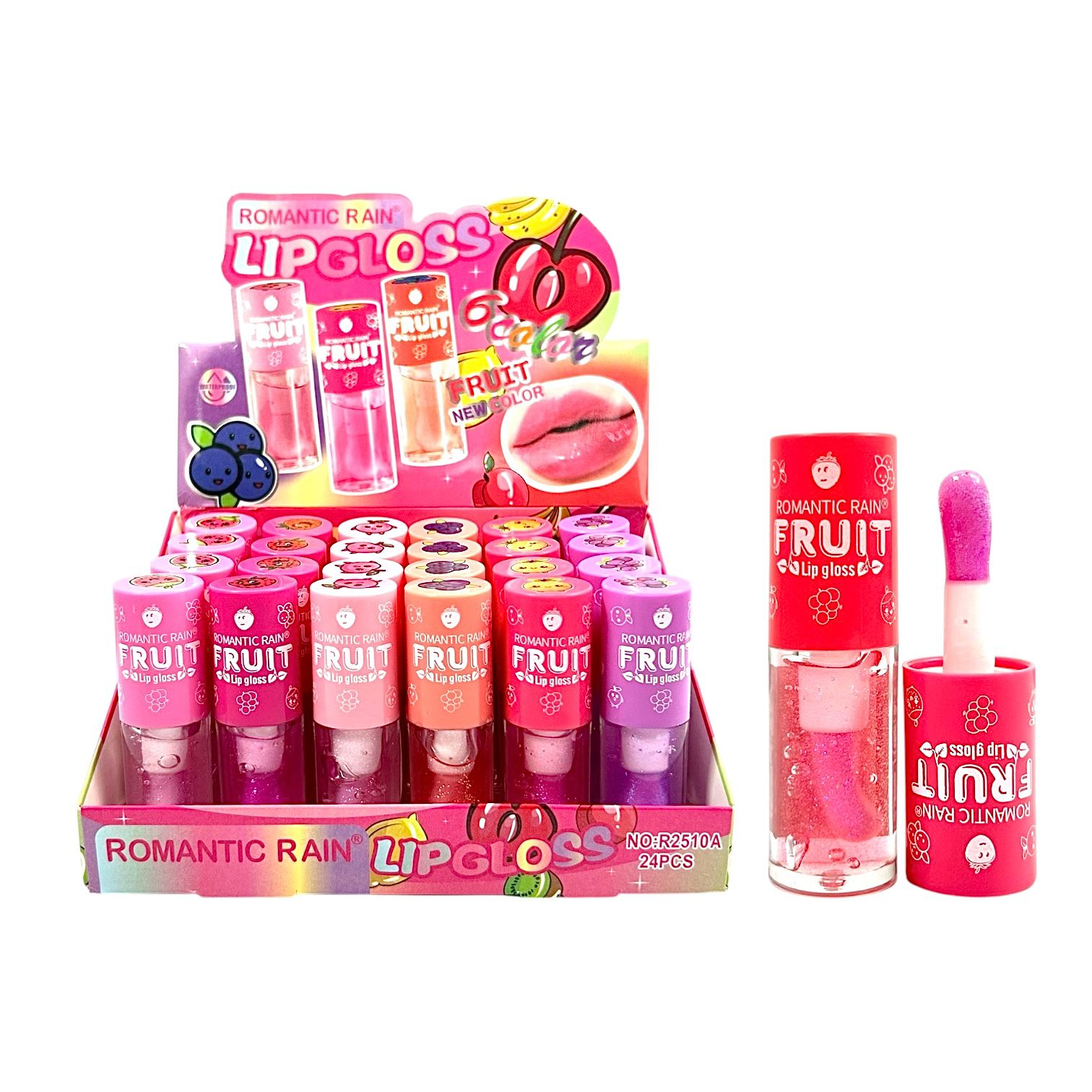 BRILLO GLOSS ESCARCHADO FRUTAS FRUIT ROMANTIC RAIN
