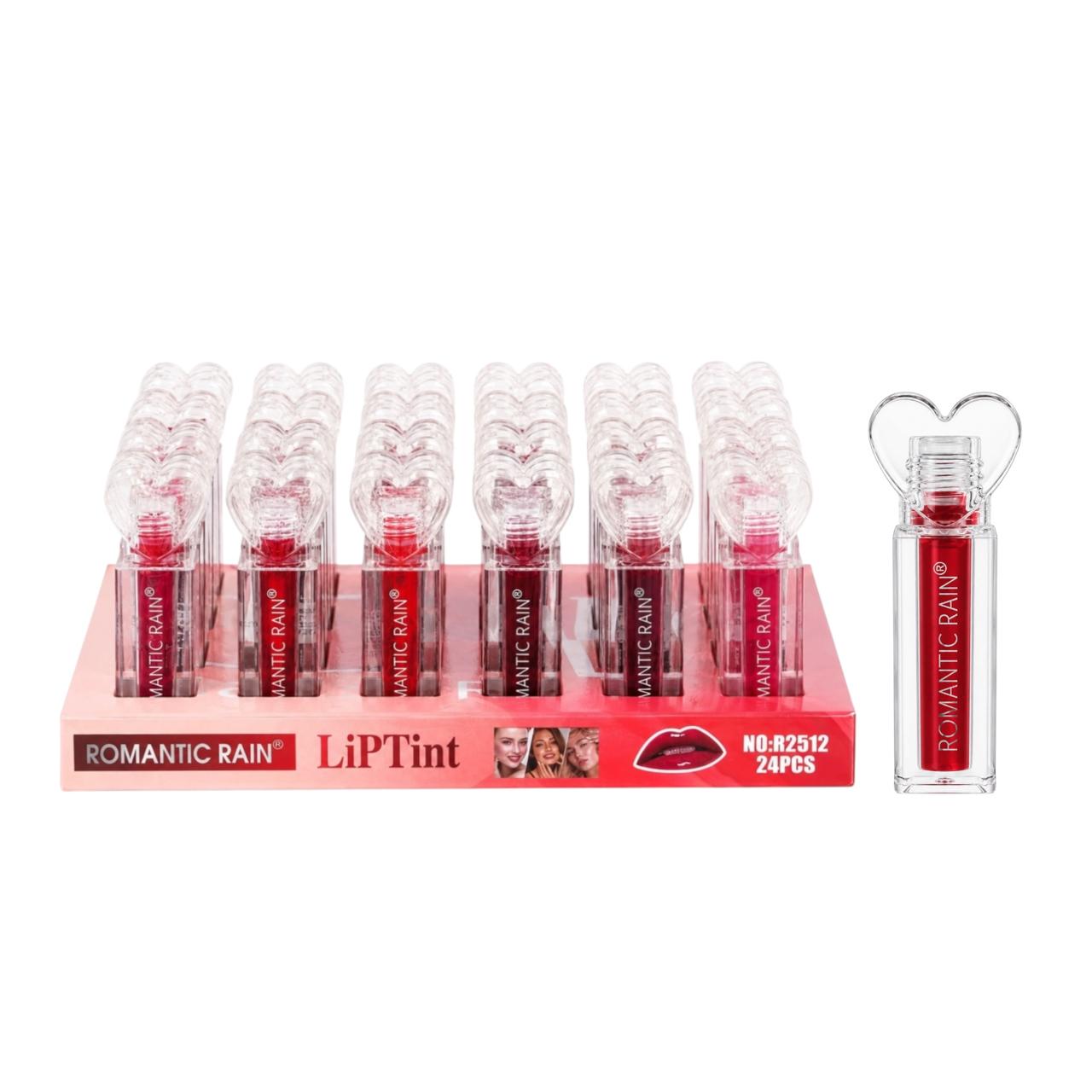 TINTA DE LABIOS TAPA CORAZON TRANSPARENTE ROMANTIC RAIN