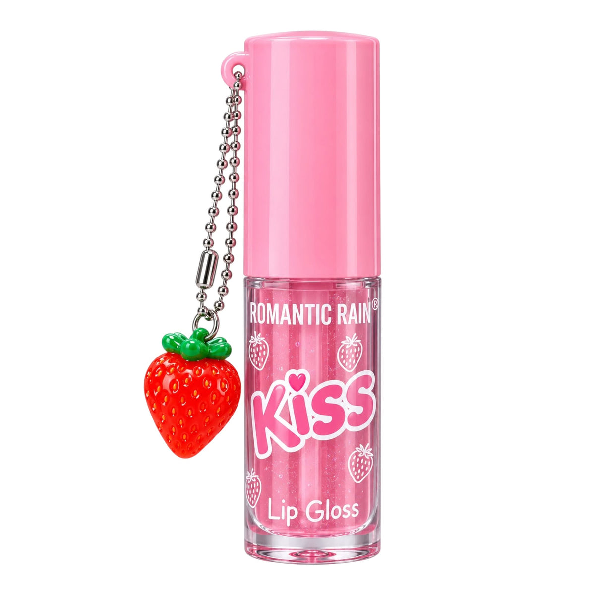 BRILLO GLOSS KISS FRESITA APLICADOR GRANDE LLAVERO ROMANTIC RAIN