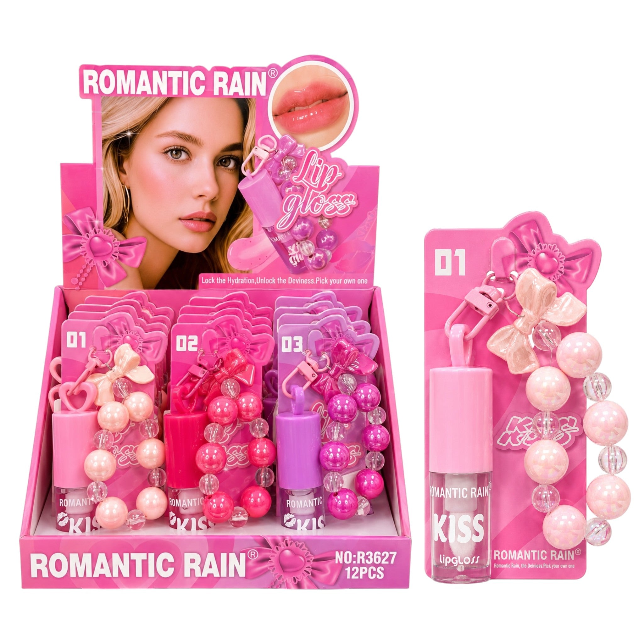 BRILLO GLOSS LLAVERO KISS 6ML ROMANTIC RAIN