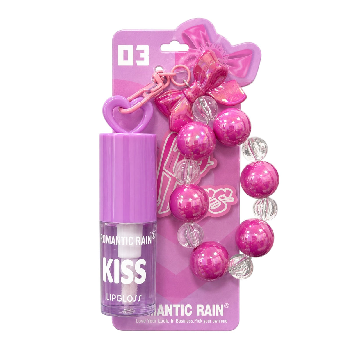 BRILLO GLOSS LLAVERO KISS 6ML ROMANTIC RAIN