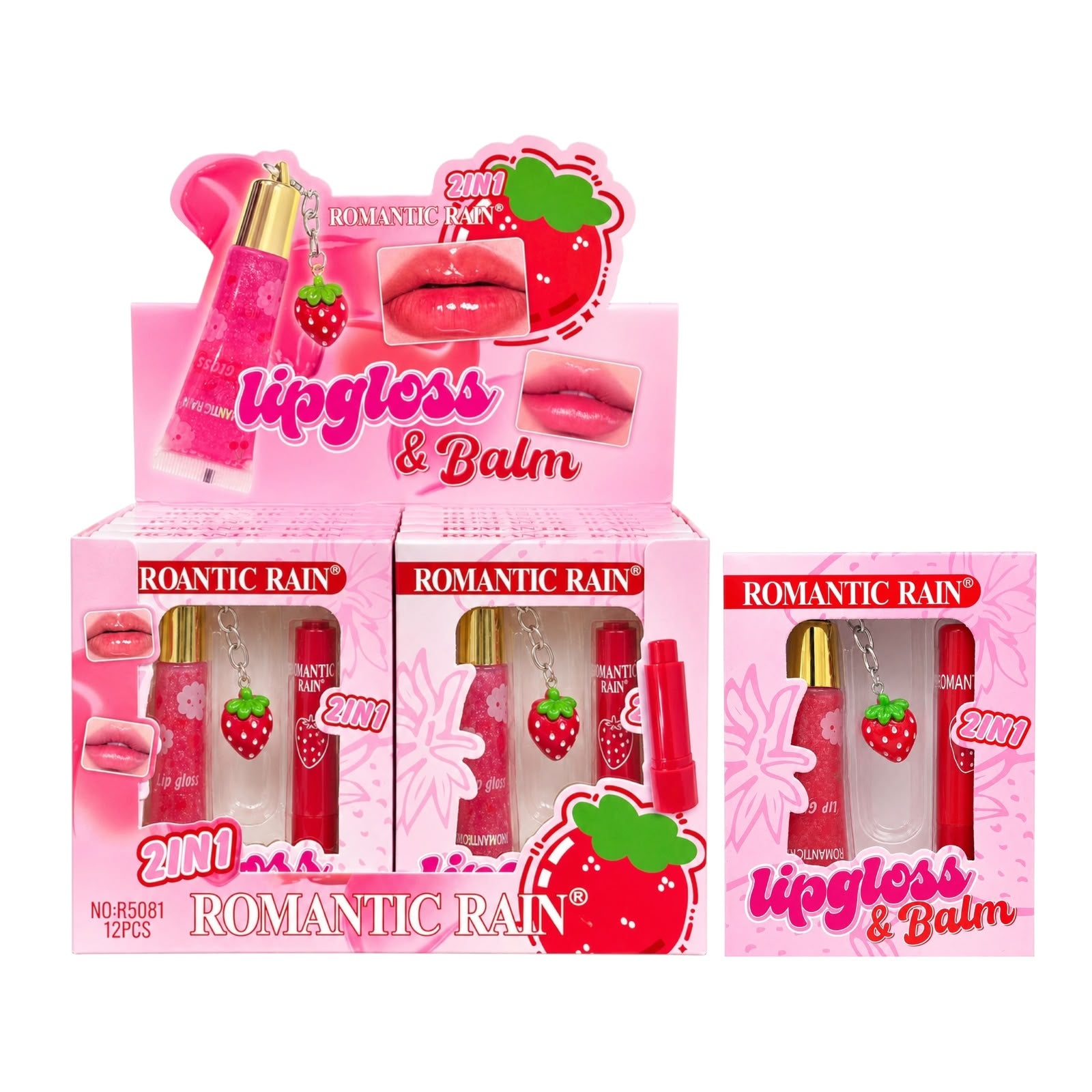 SET 2EN1 GLOSS Y BALSAMO FRESITA ROMANTIC RAIN