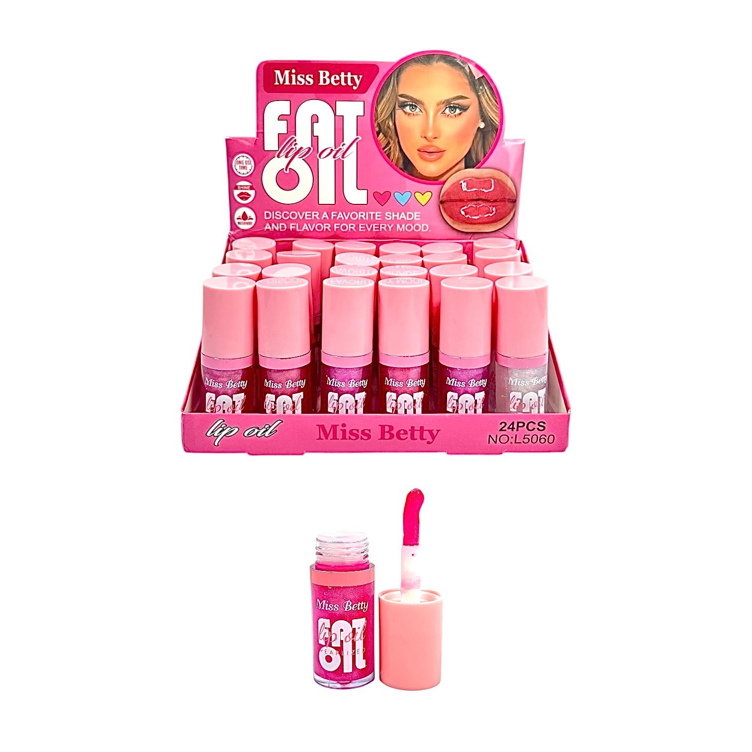BRILLO GLOSS ESCARCHADO FAT OIL PEARLIZED MISS BETTY / HUXIABEAUTY