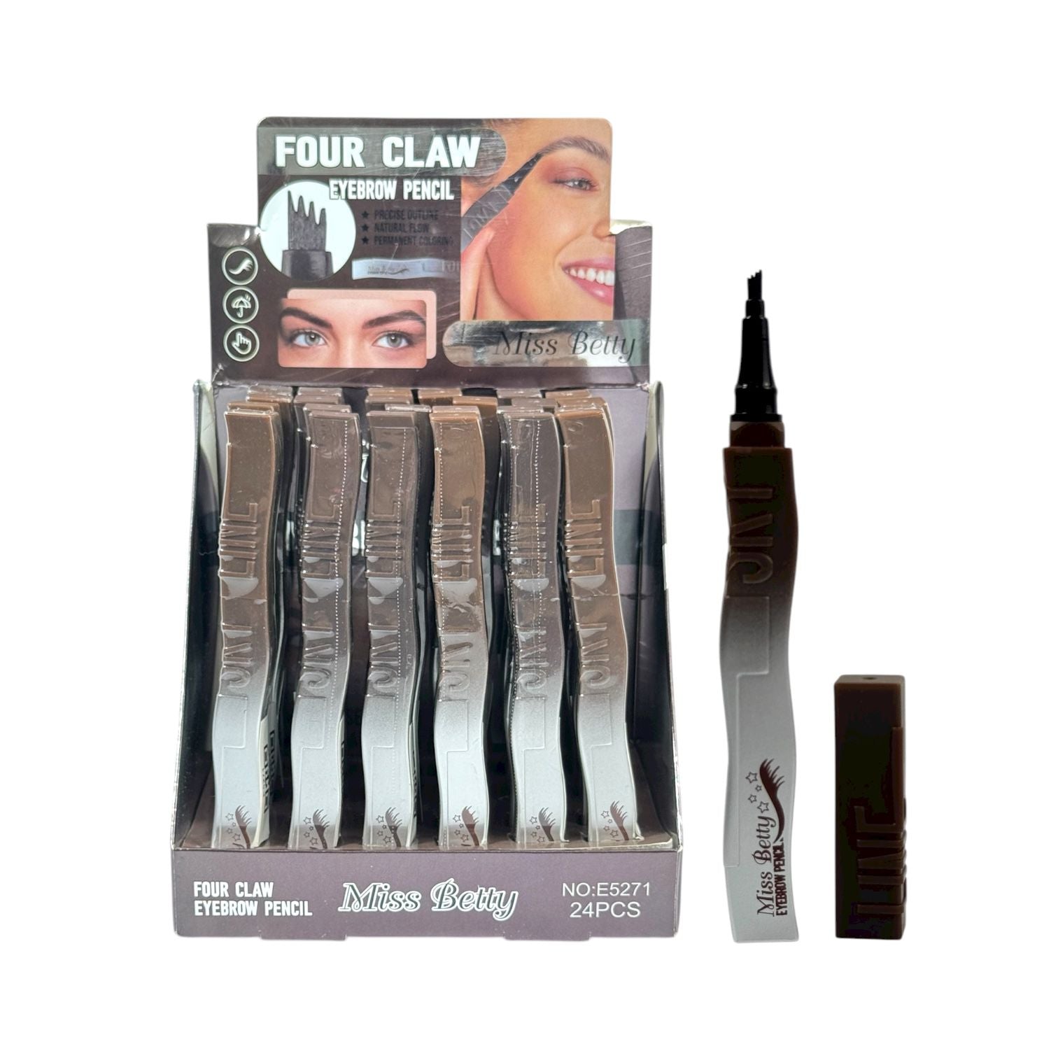 LAPIZ DE CEJAS 3 PELOS SKY LINE FOUR CLAW MISS BETTY