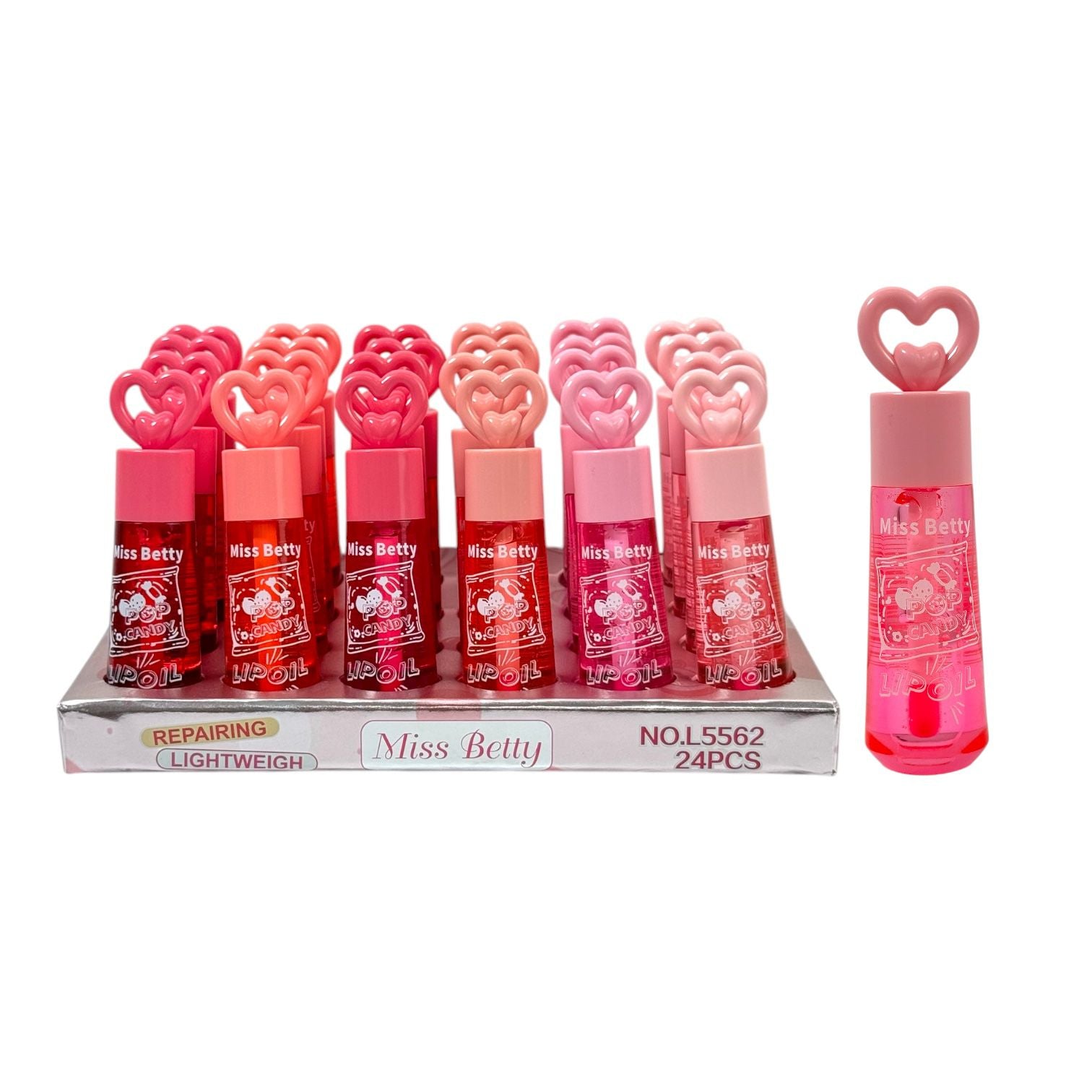 BRILLO MAGICO POP CANDY TAPA CORAZON MISS BETTY