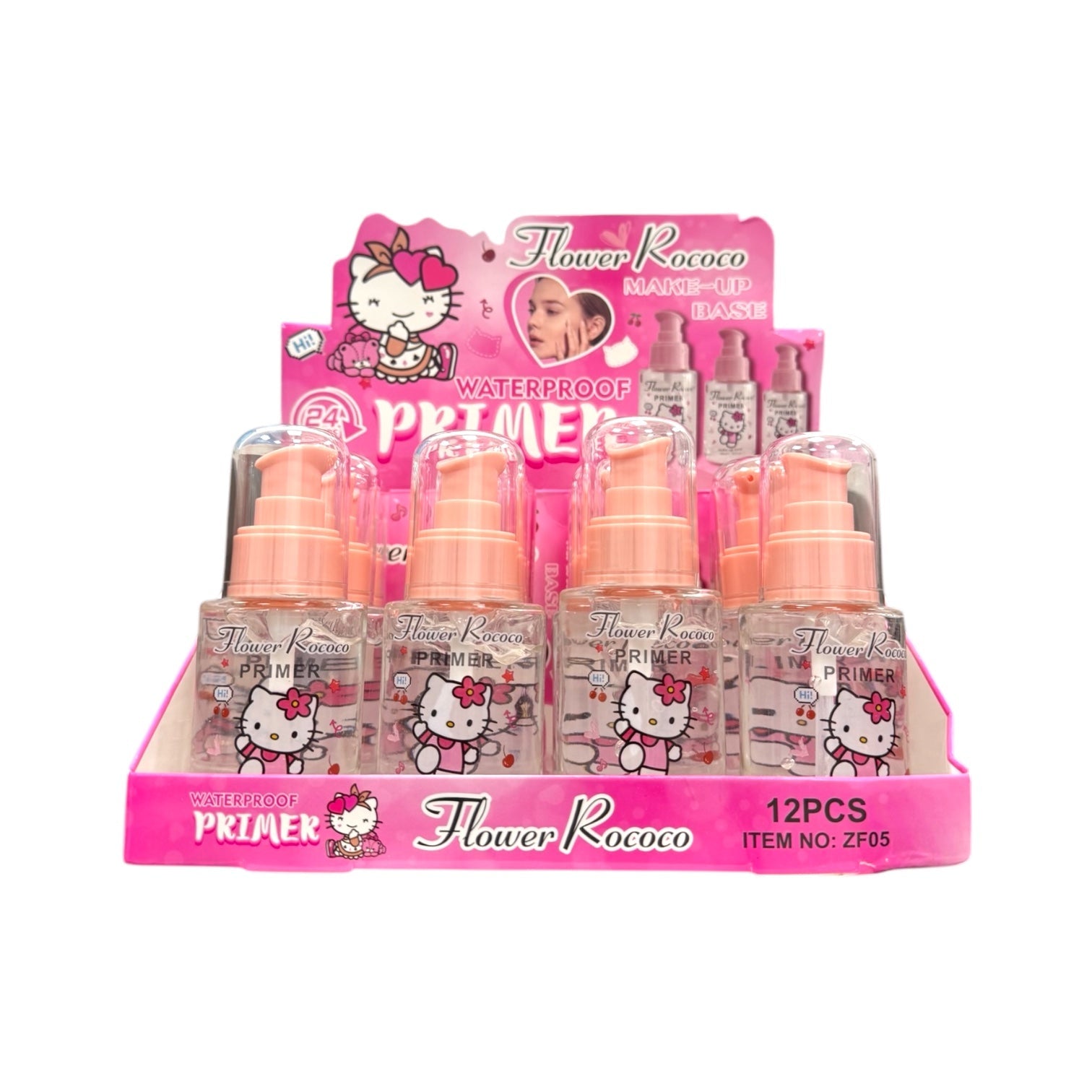 PRIMER EN GEL HELLO KITTY KUROMI FLOWER ROCOCO