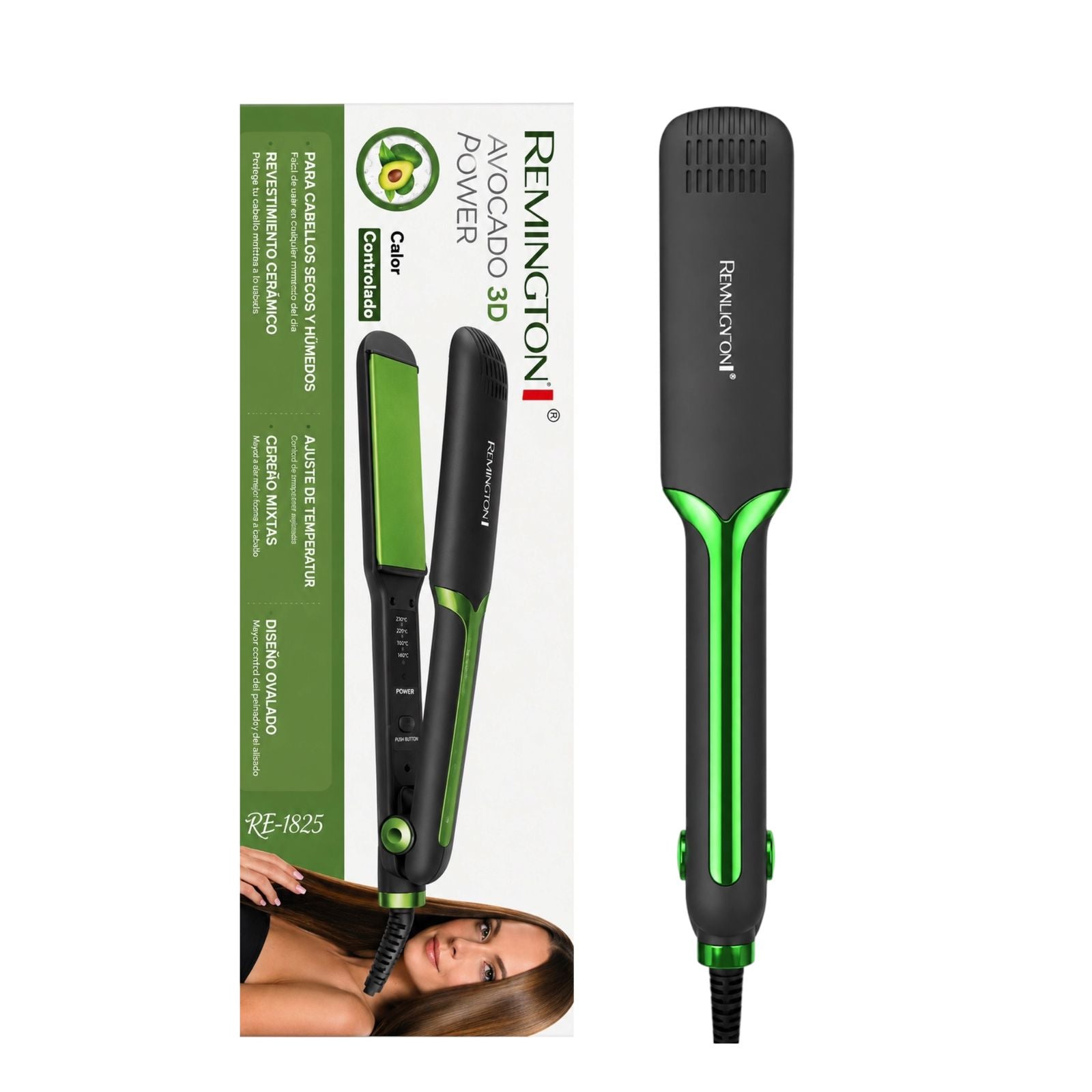 PLANCHA PARA CABELLO KERATIN 3D PRO / AVOCADO 3D POWER REMNLIGNTON