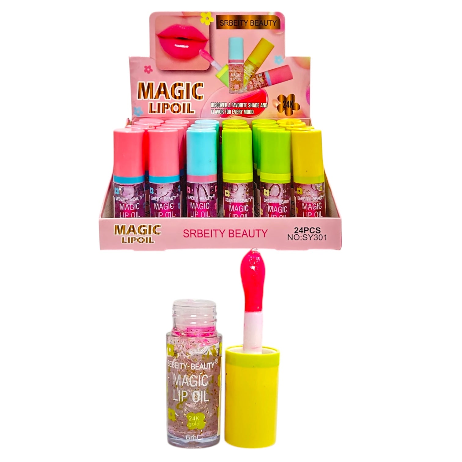 BRILLO MAGICO 24K GOLD FLORECITAS KISS BEAUTY / SEBEITY BEAUTY / HUXIABEAUTY