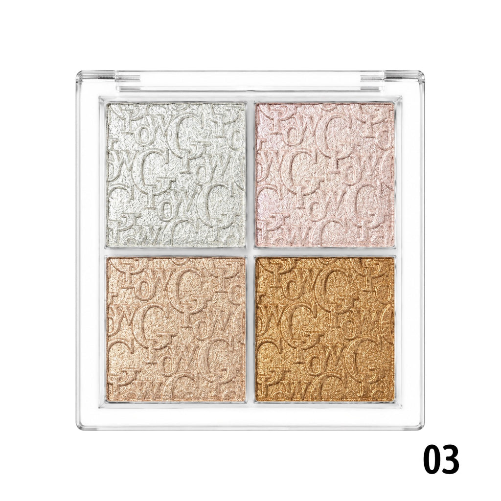 PALETA X4 ILUMINADORES GLOW BELZGMEE