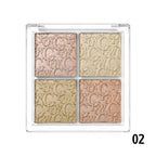 PALETA X4 ILUMINADORES GLOW BELZGMEE