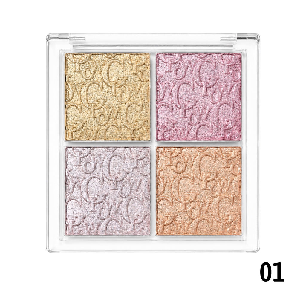PALETA X4 ILUMINADORES GLOW BELZGMEE