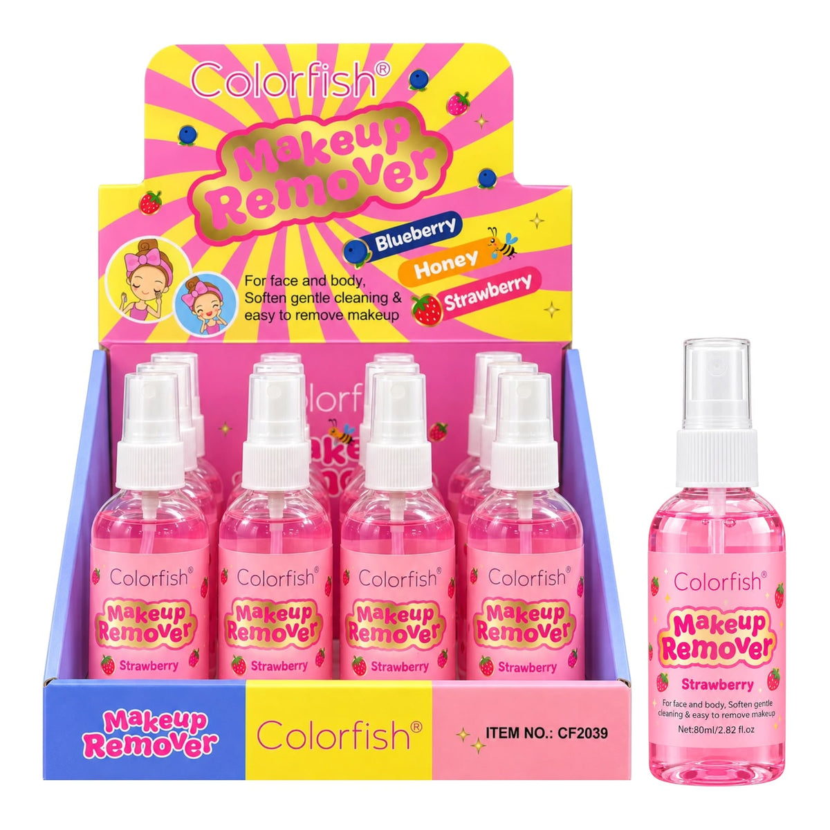 SPRAY DESMAQUILLANTE FRUTAS 80ML COLORFISH