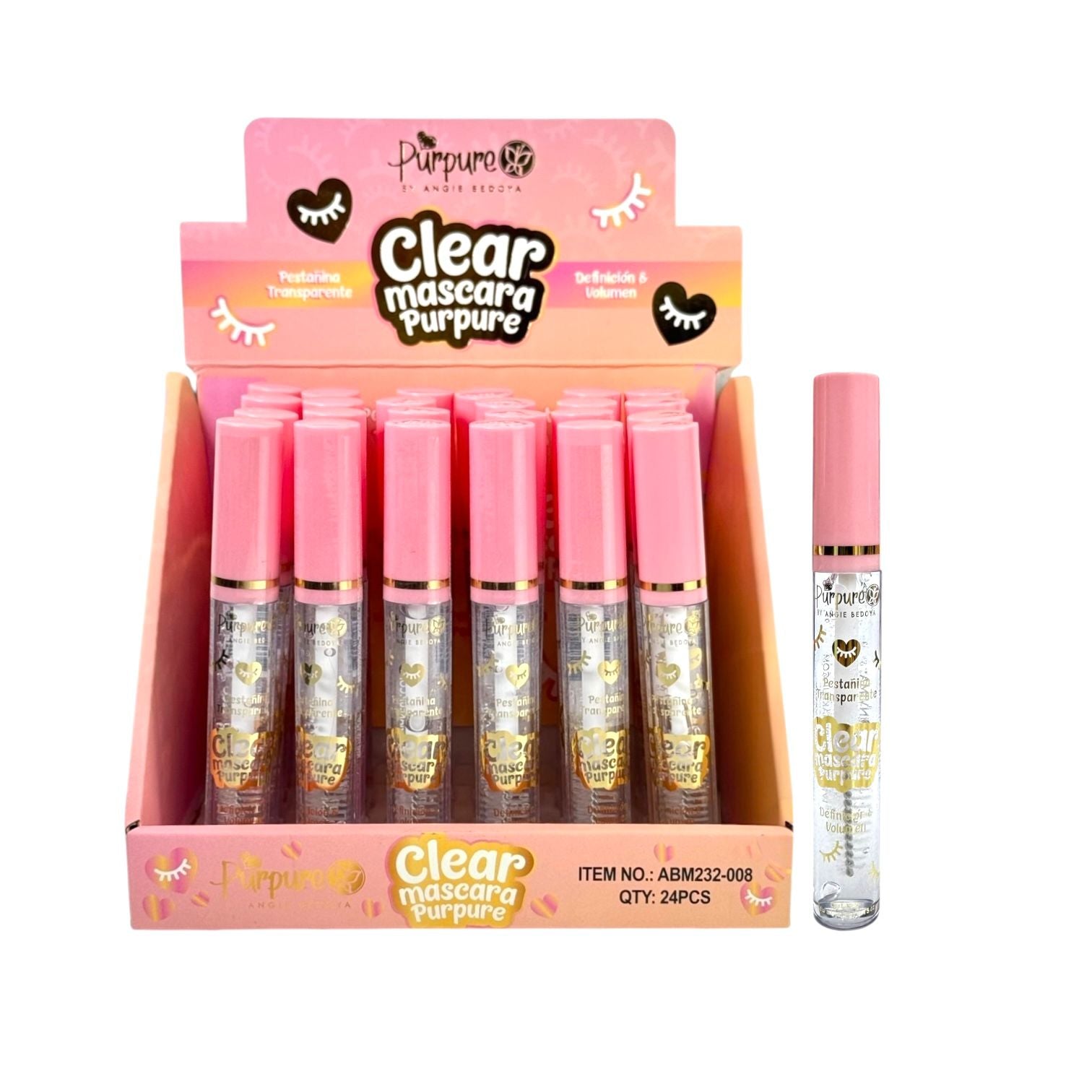 PESTAÑINA TRANSPARENTE CLEAR PURPURE