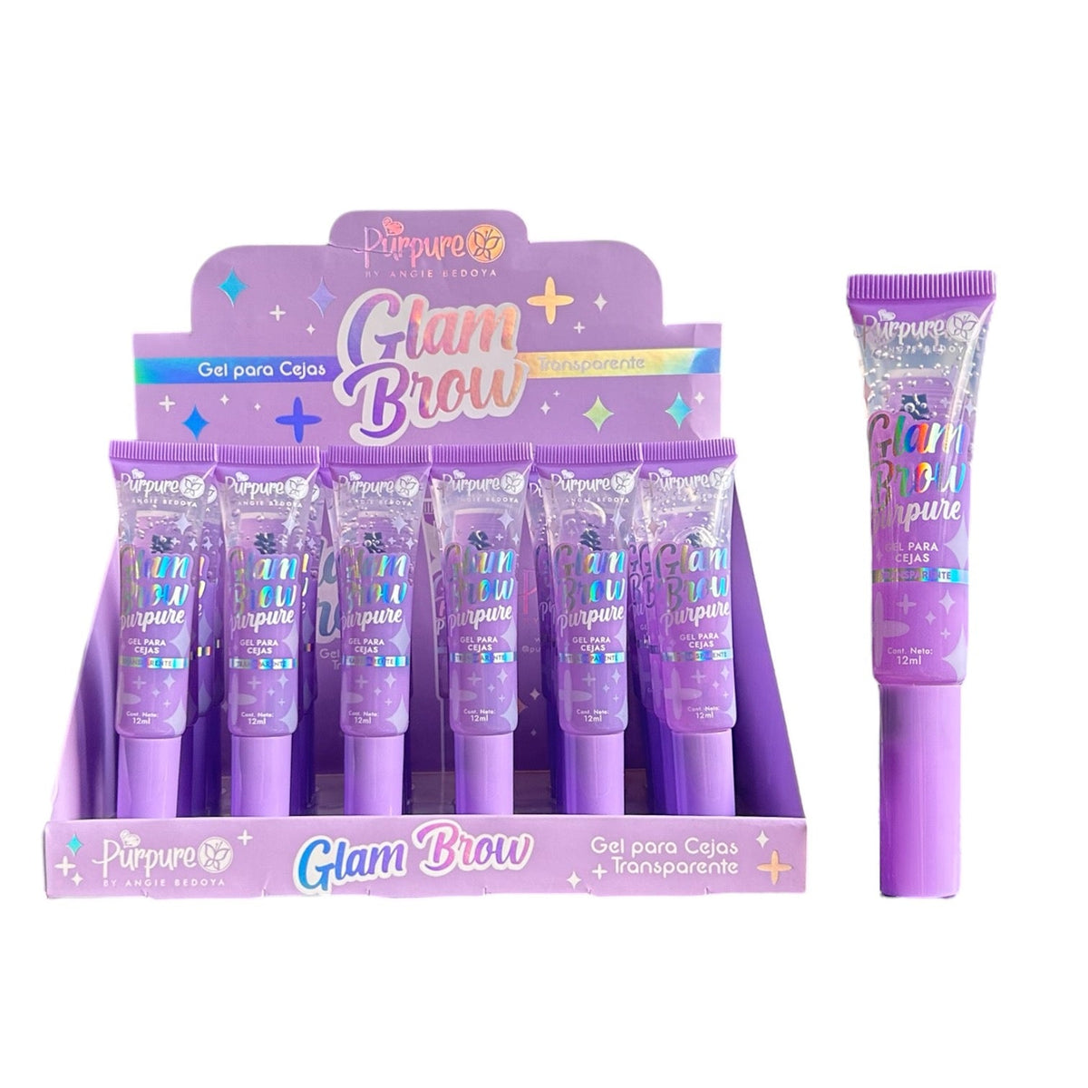 GEL PARA CEJAS GLAM BROW PURPURE