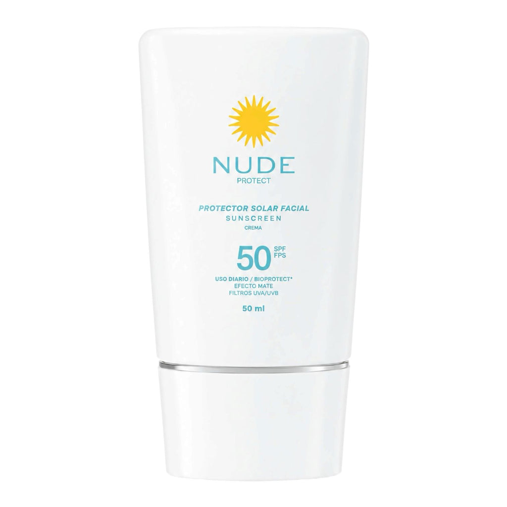 PROTECTOR SOLAR FACIAL SPF50 EFECTO MATE SIN COLOR 50ML NUDE