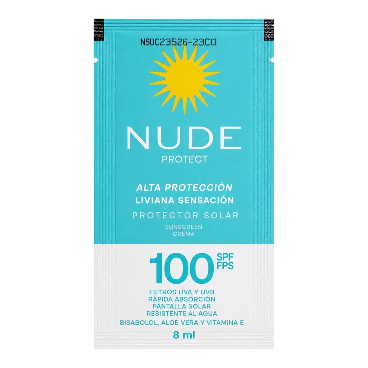 SOBRE PROTECTOR SOLAR CORPORAL SPF100 8ML PROTECT NUDE