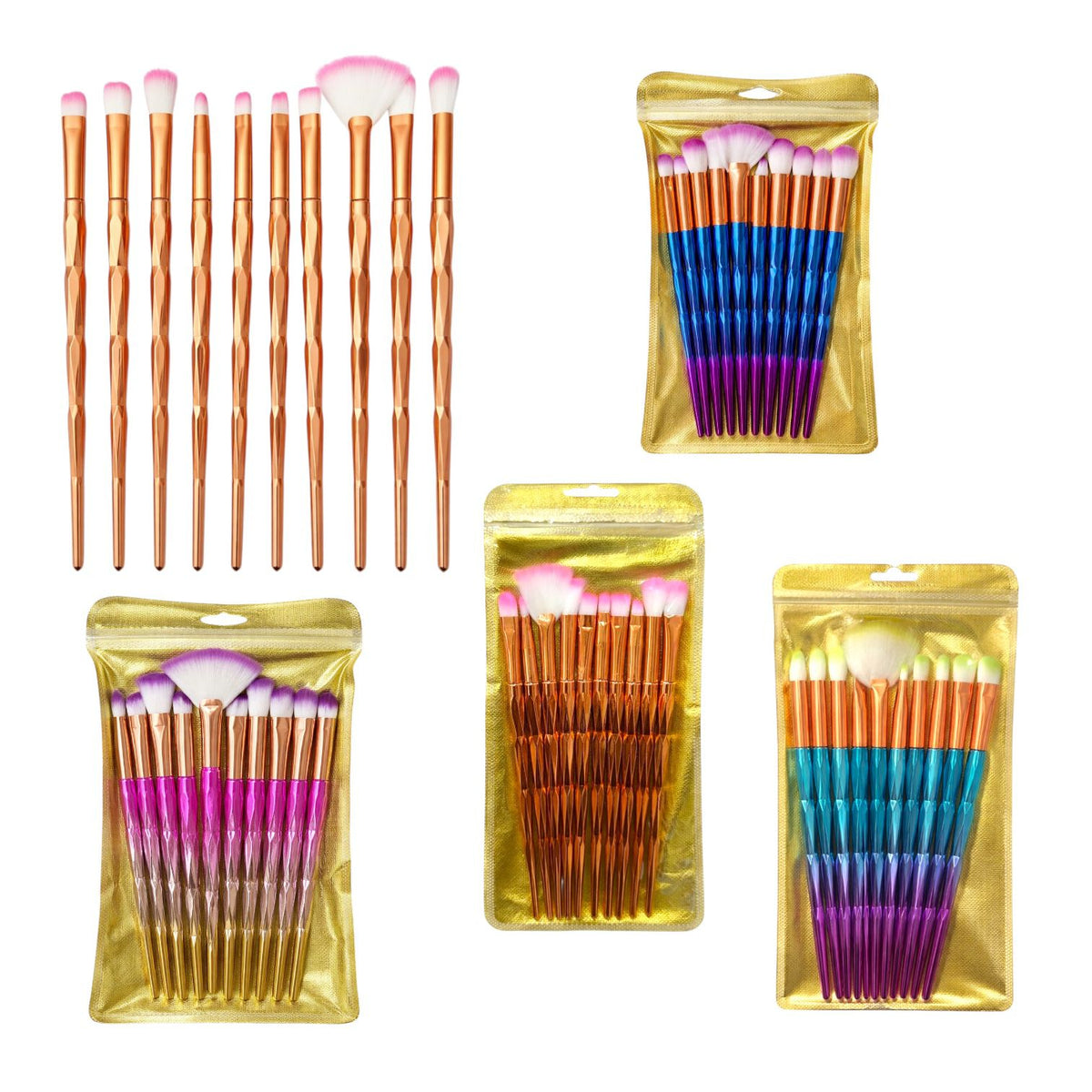 SET X10 BROCHAS DIAMANTE
