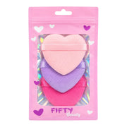 SET X3 BORLAS CORAZON FIFTY BEAUTY