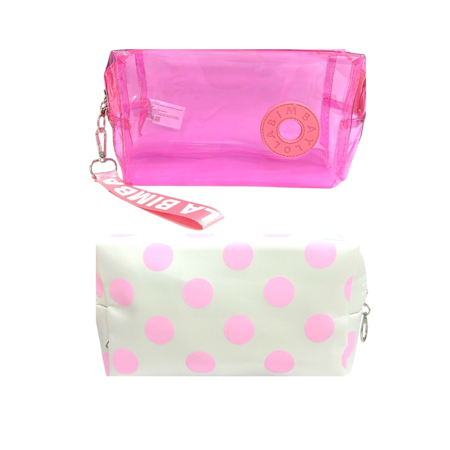 COSMETIQUERA X2 TRANSPARENTE BIMBA Y LOLA