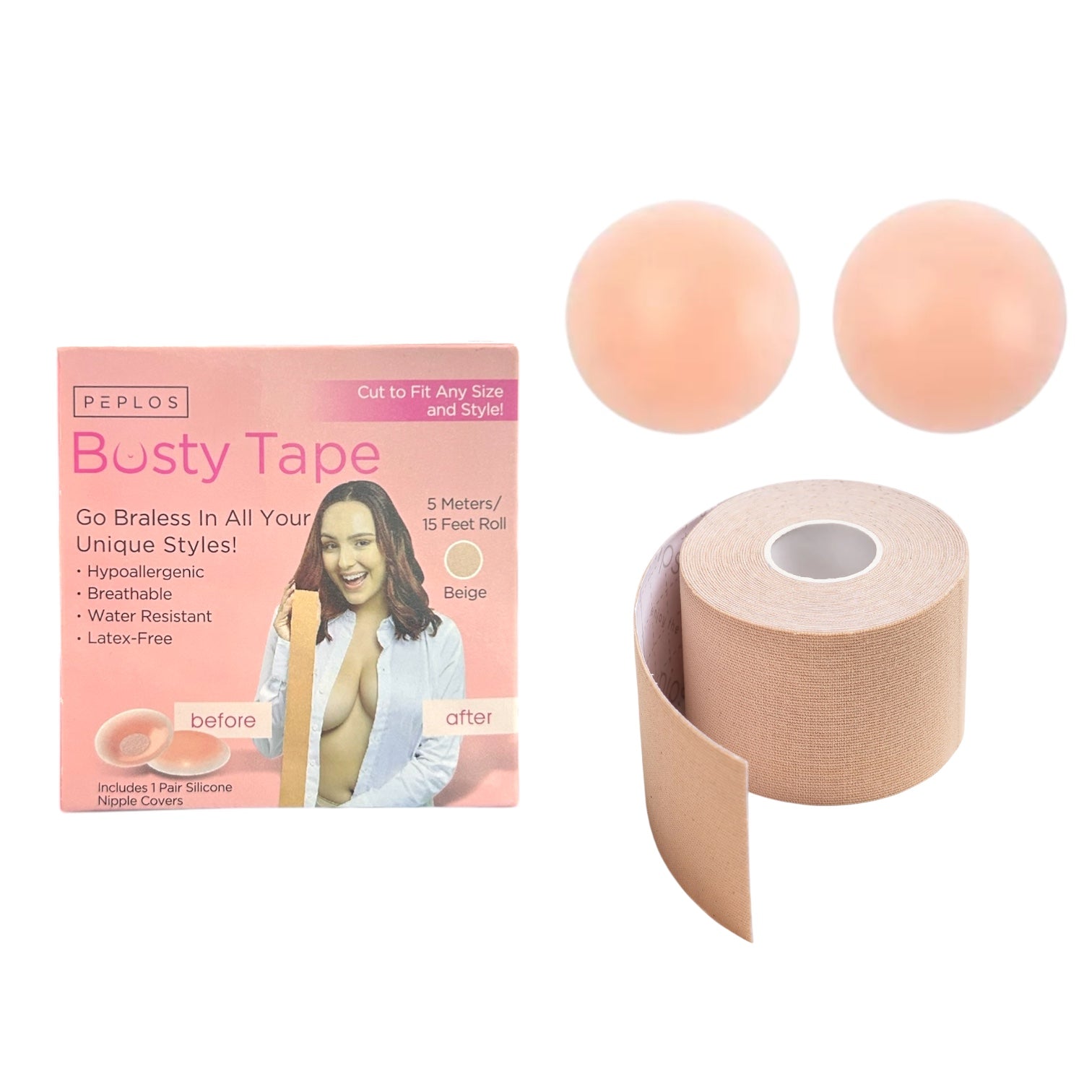 CINTA BUSTY TAPE Y TAPAPEZON DE SILICONA PEPLOS