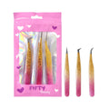 KIT X3 PINZAS PARA PESTAÑAS FIFTY