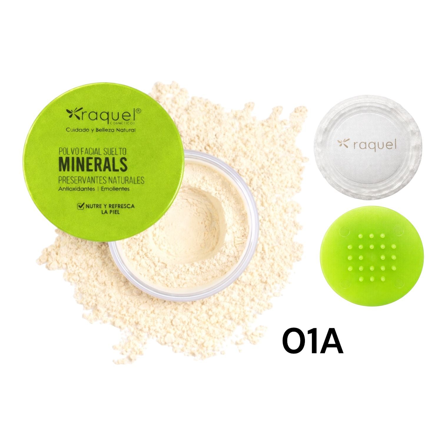 POLVO SUELTO MINERALS TRIGO Y AVENA 1A BANANA TRASLUCIDO RAQUEL