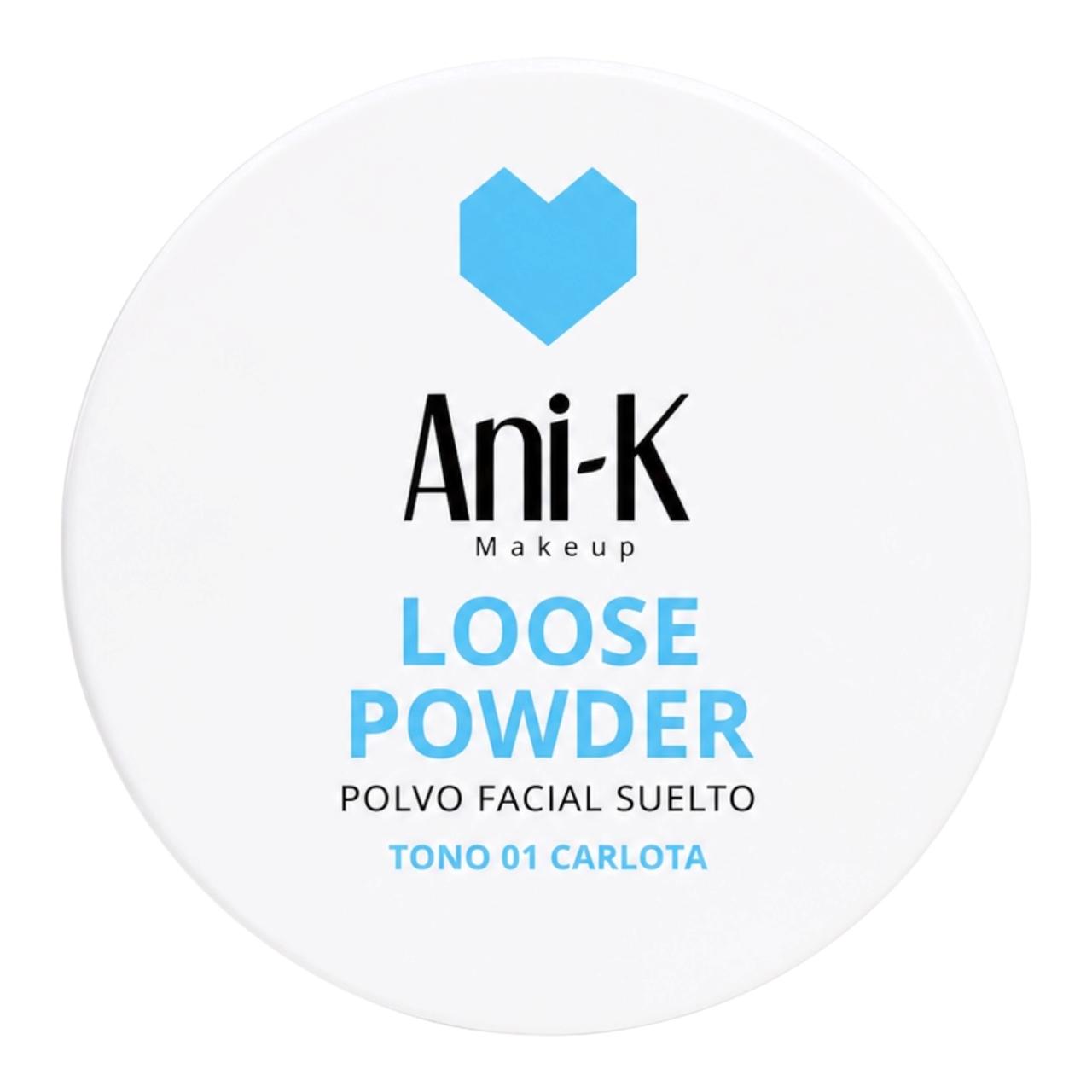 POLVO FACIAL SUELTO TONO 01 CARLOTA ANI-K MAKEUP